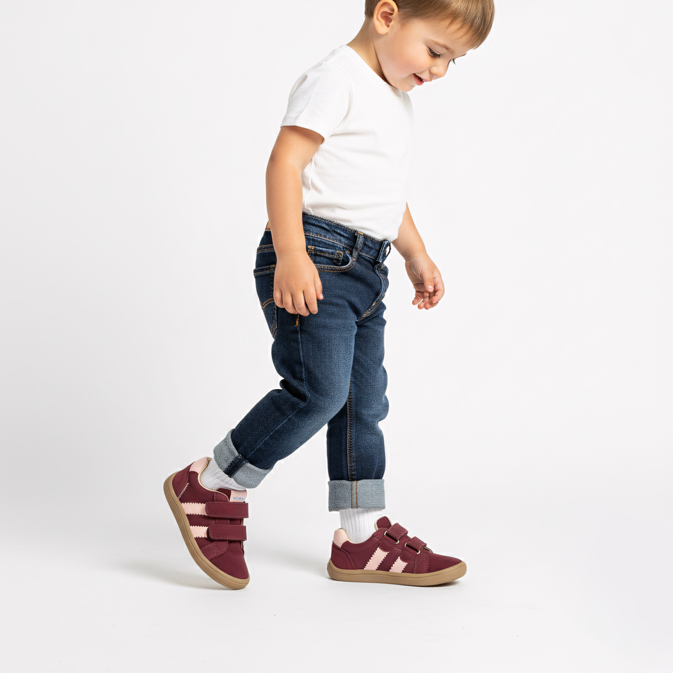 BAEREVEN - Kiddy - Barefoot Kinderschoenen Rood roze